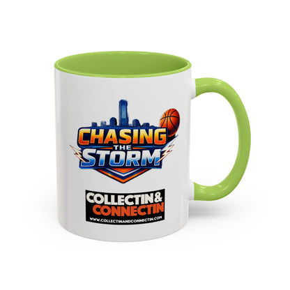 Chasing The Storm Basketball Logo Coffee Mug
