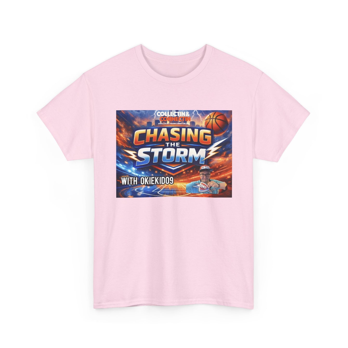 Chasing the Storm Basketball Tee