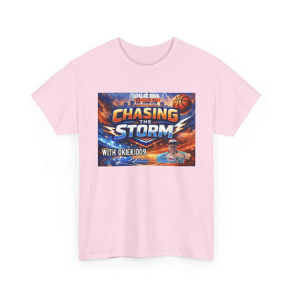 Chasing the Storm Basketball Tee
