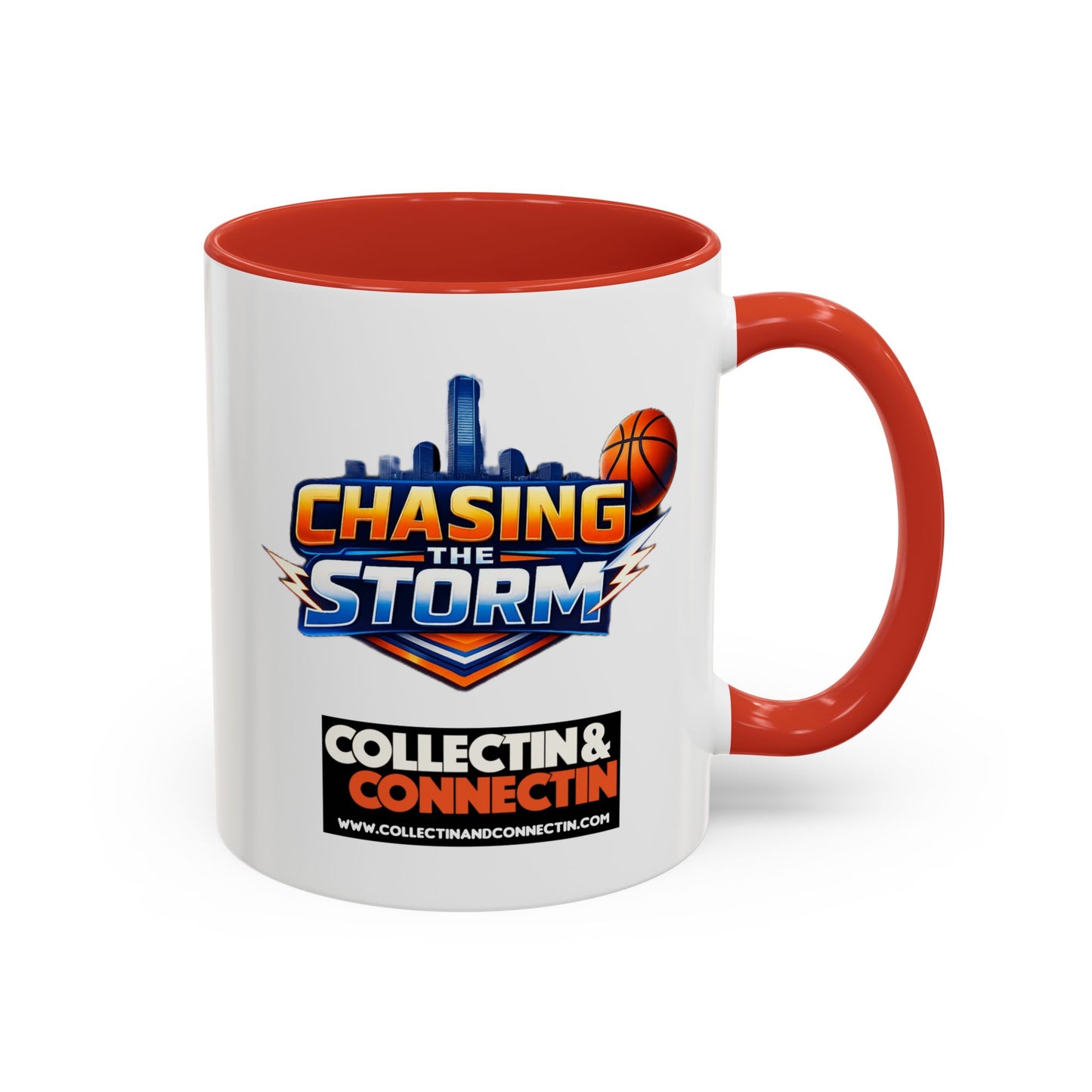 Chasing The Storm Basketball Logo Coffee Mug