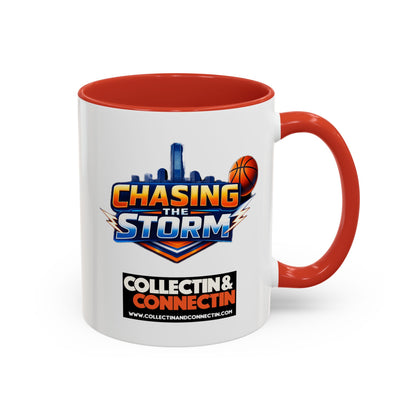 Chasing The Storm Basketball Logo Coffee Mug