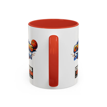 Chasing The Storm Basketball Logo Coffee Mug