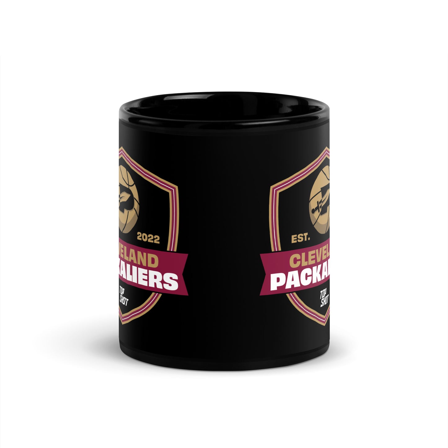 Cleveland Packaliers Black Glossy Mug