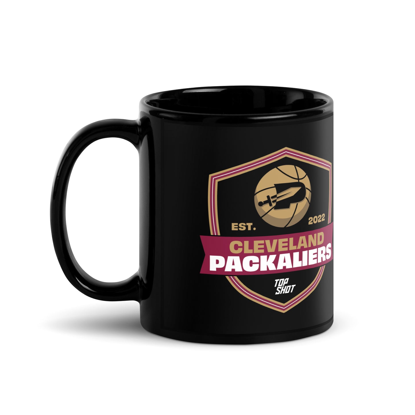 Cleveland Packaliers Black Glossy Mug