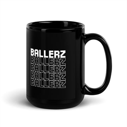 Ballerz Black Glossy Mug