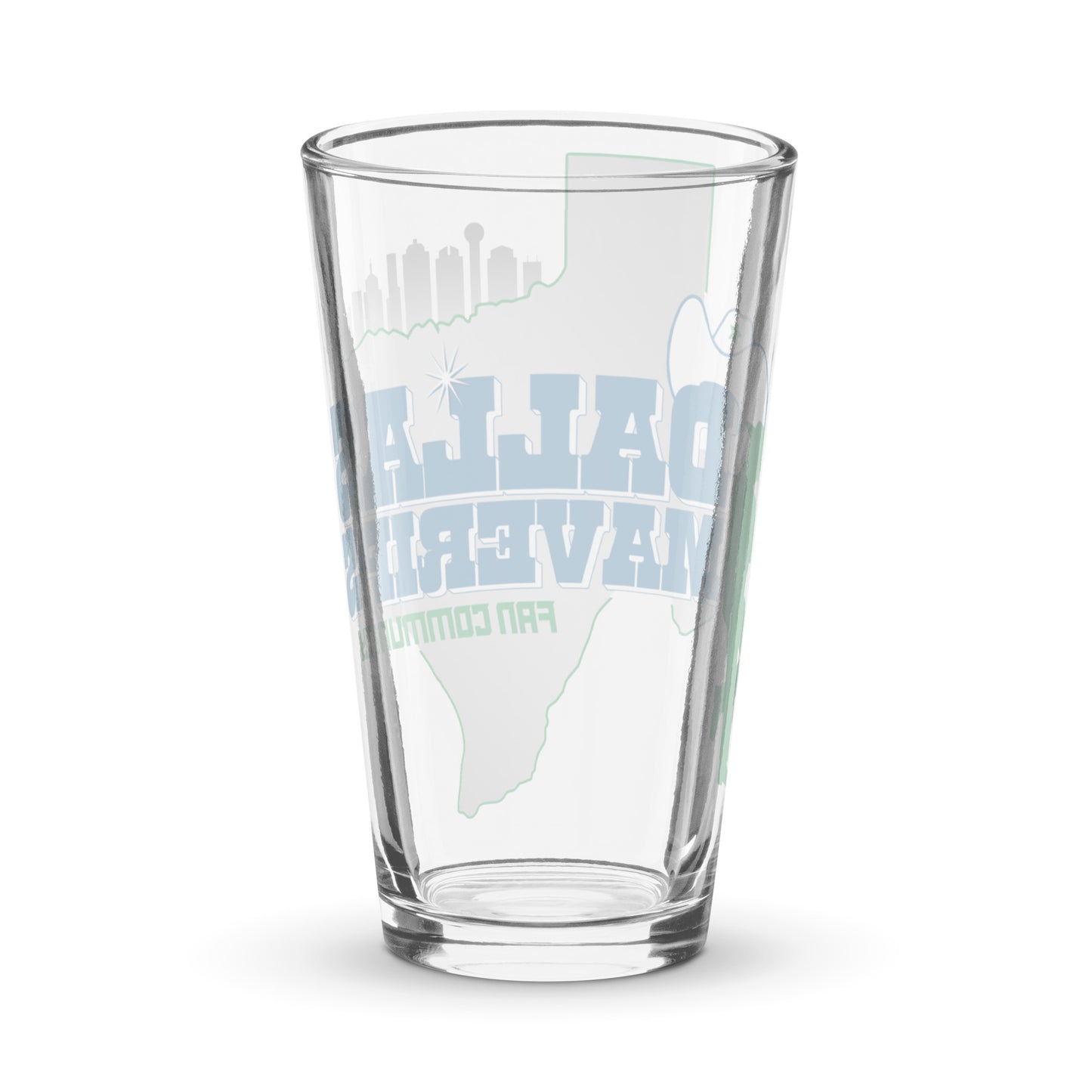 Dallas Maverips Shaker Pint Glass