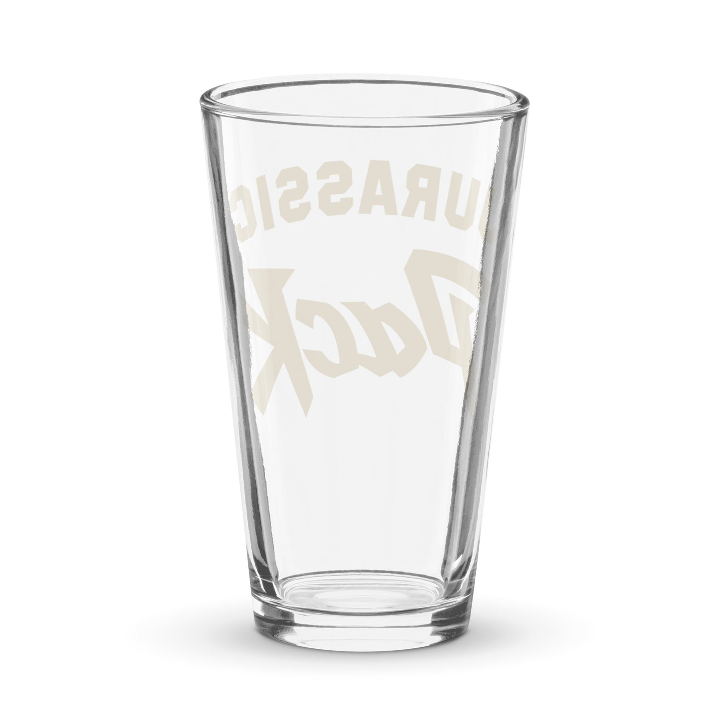 Jurassic Pack Shaker pint glass