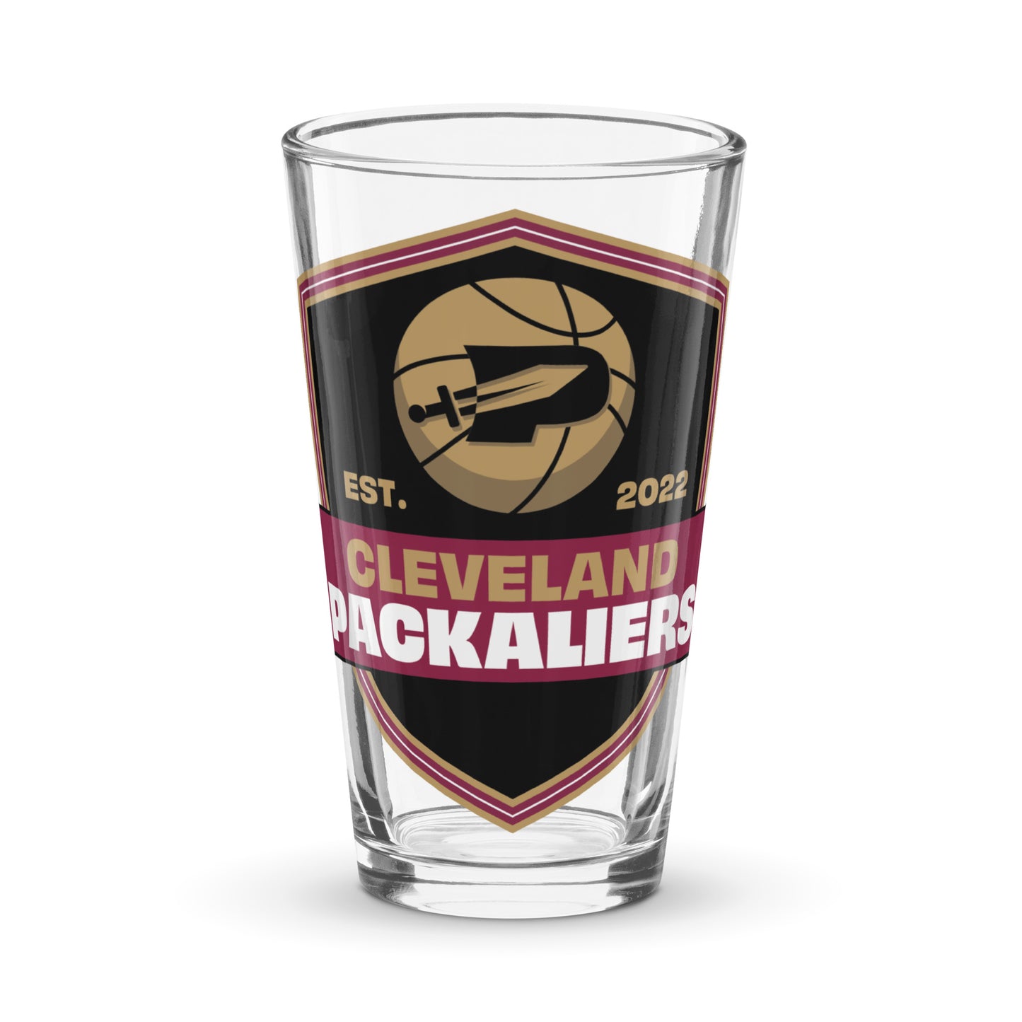 Cleveland Packaliers Shaker Pint Glass