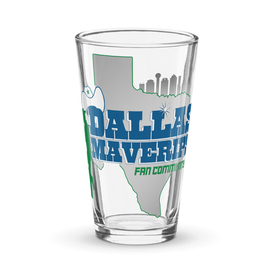 Dallas Maverips Shaker Pint Glass