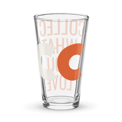 Collect What You Love Shaker pint glass