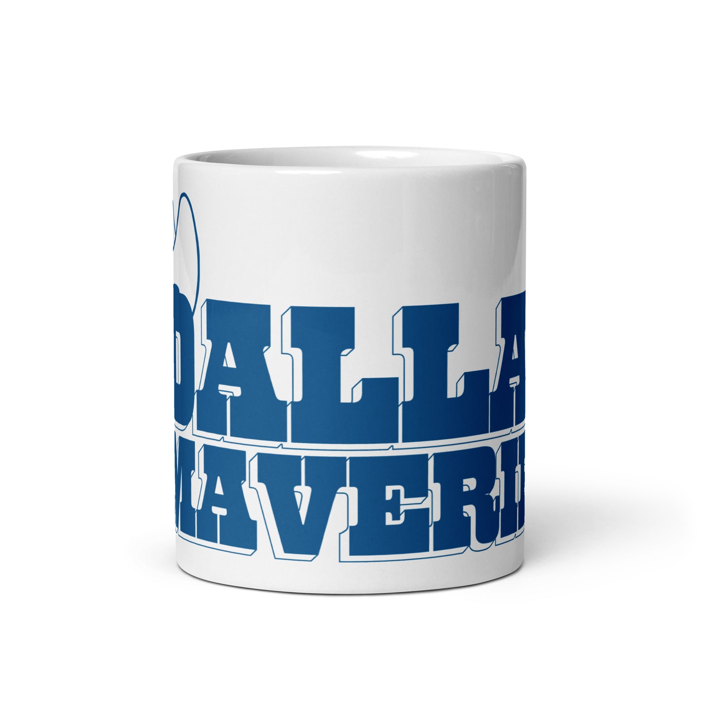 Dallas Maverips White glossy mug