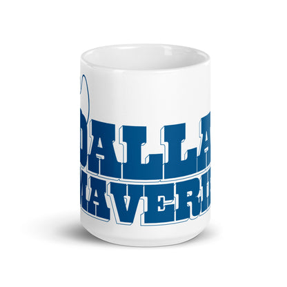 Dallas Maverips White glossy mug